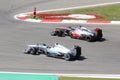 F1 Photo : Cars : Hamilton vs Button - Stock Photo Royalty Free Stock Photo